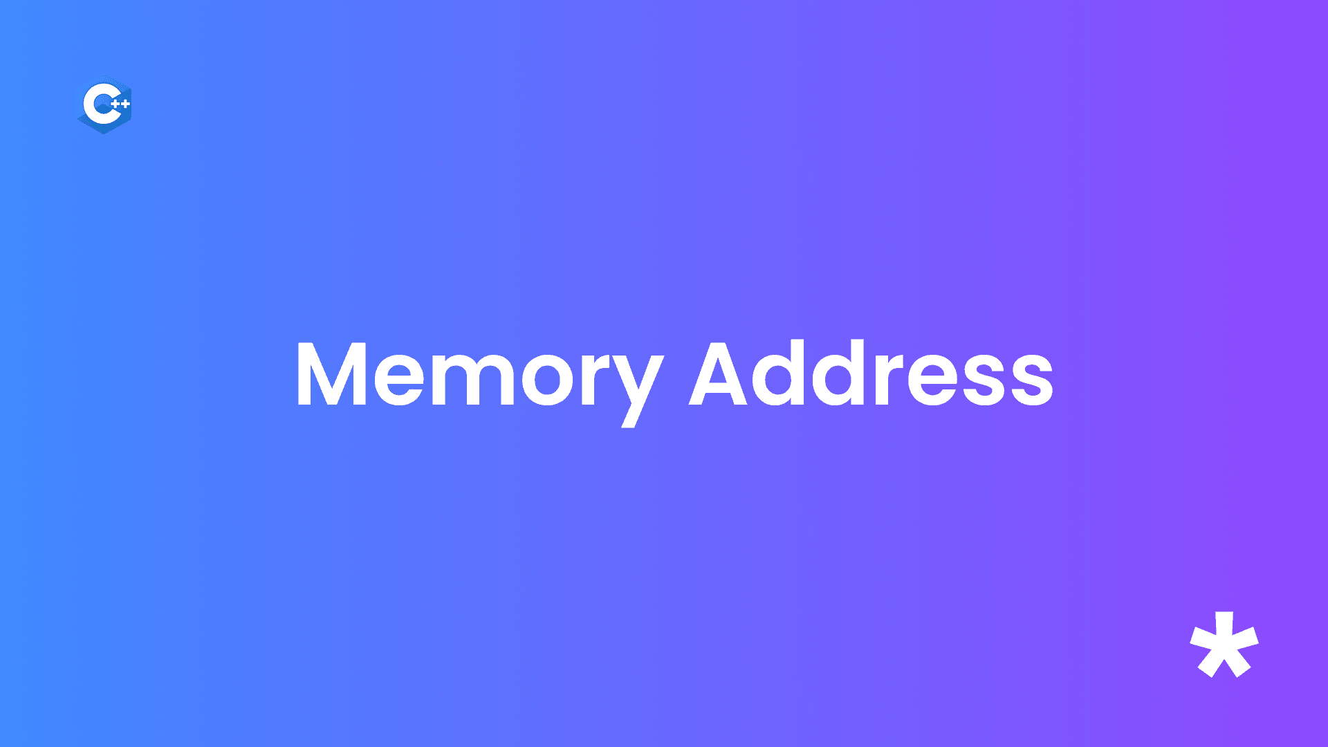Les adresses mémoires en C++